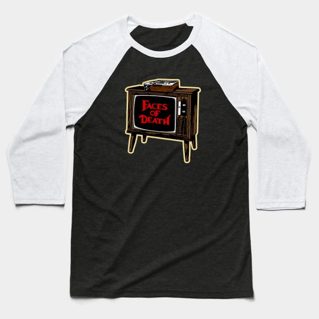 Vintage Scary VHS Retro Baseball T-Shirt by Kujo Vintage